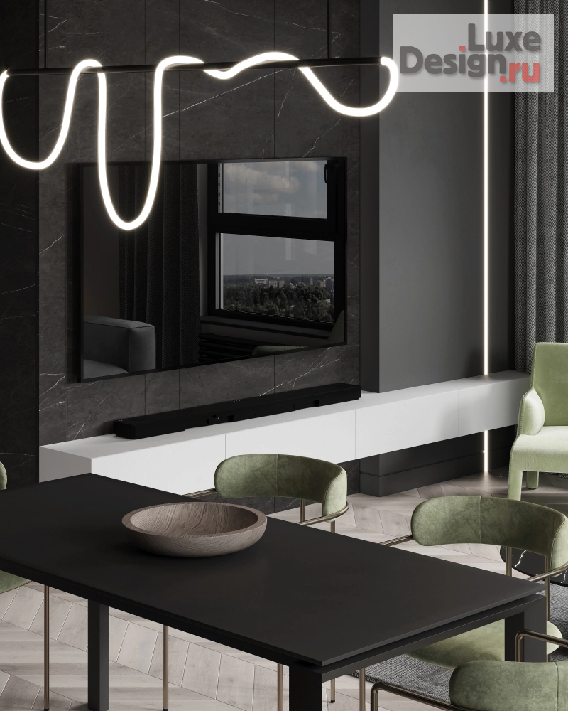 Дизайн интерьера трехкомнатной квартиры "ЖК Sidney Sity" (фото 4)