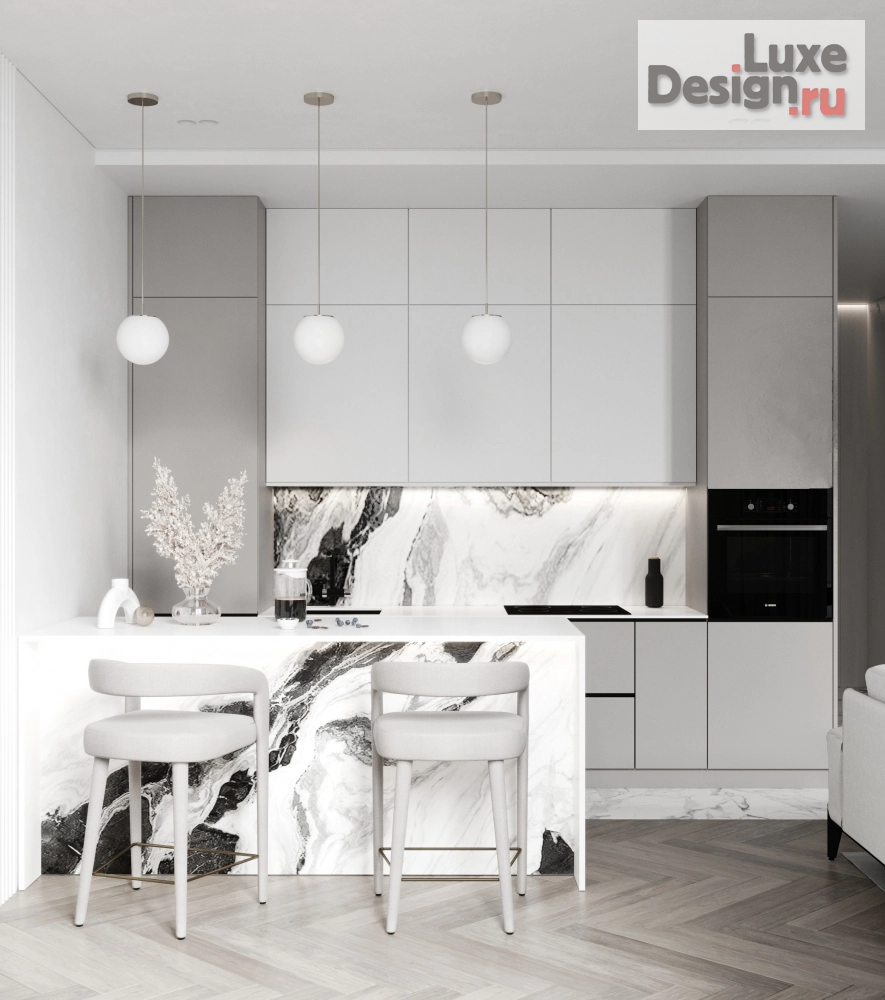 Дизайн интерьера двухкомнатной квартиры "ЖК Пресня Сити" (фото 7)