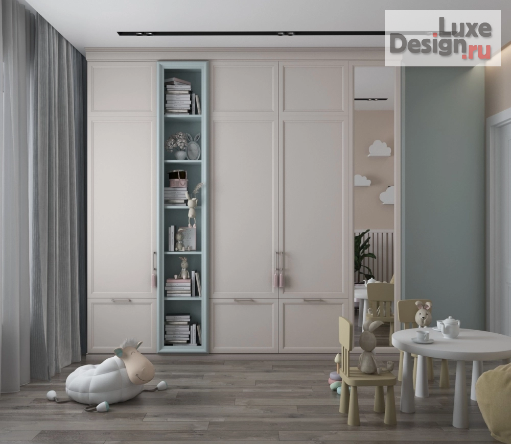 Дизайн интерьера трехкомнатной квартиры "ЖК "Норвежский квартал" 89 м2" (фото 4)