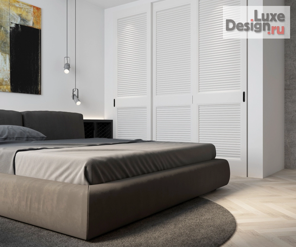 Дизайн интерьера двухкомнатной квартиры "WOOD AND BETON" (фото 23)