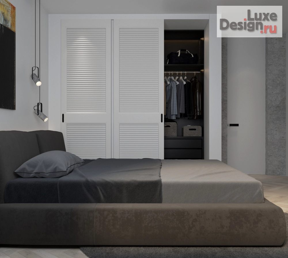 Дизайн интерьера двухкомнатной квартиры "WOOD AND BETON" (фото 24)