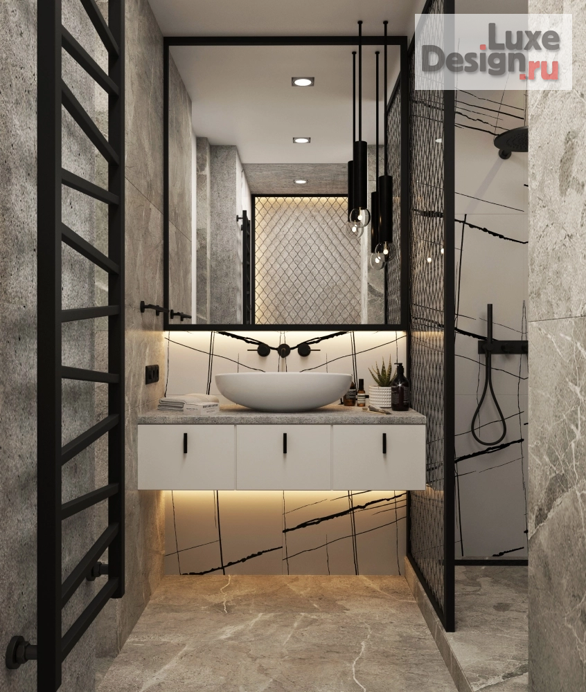 Дизайн интерьера двухкомнатной квартиры "WOOD AND BETON" (фото 27)