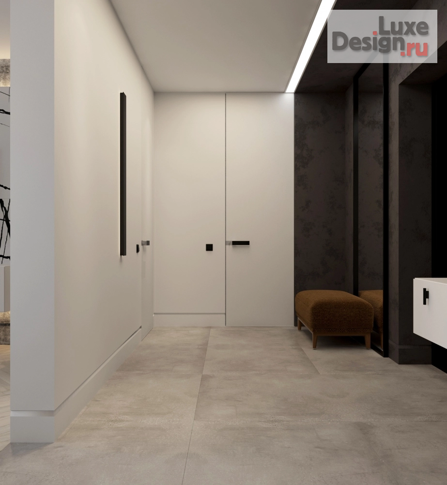 Дизайн интерьера двухкомнатной квартиры "WOOD AND BETON" (фото 11)