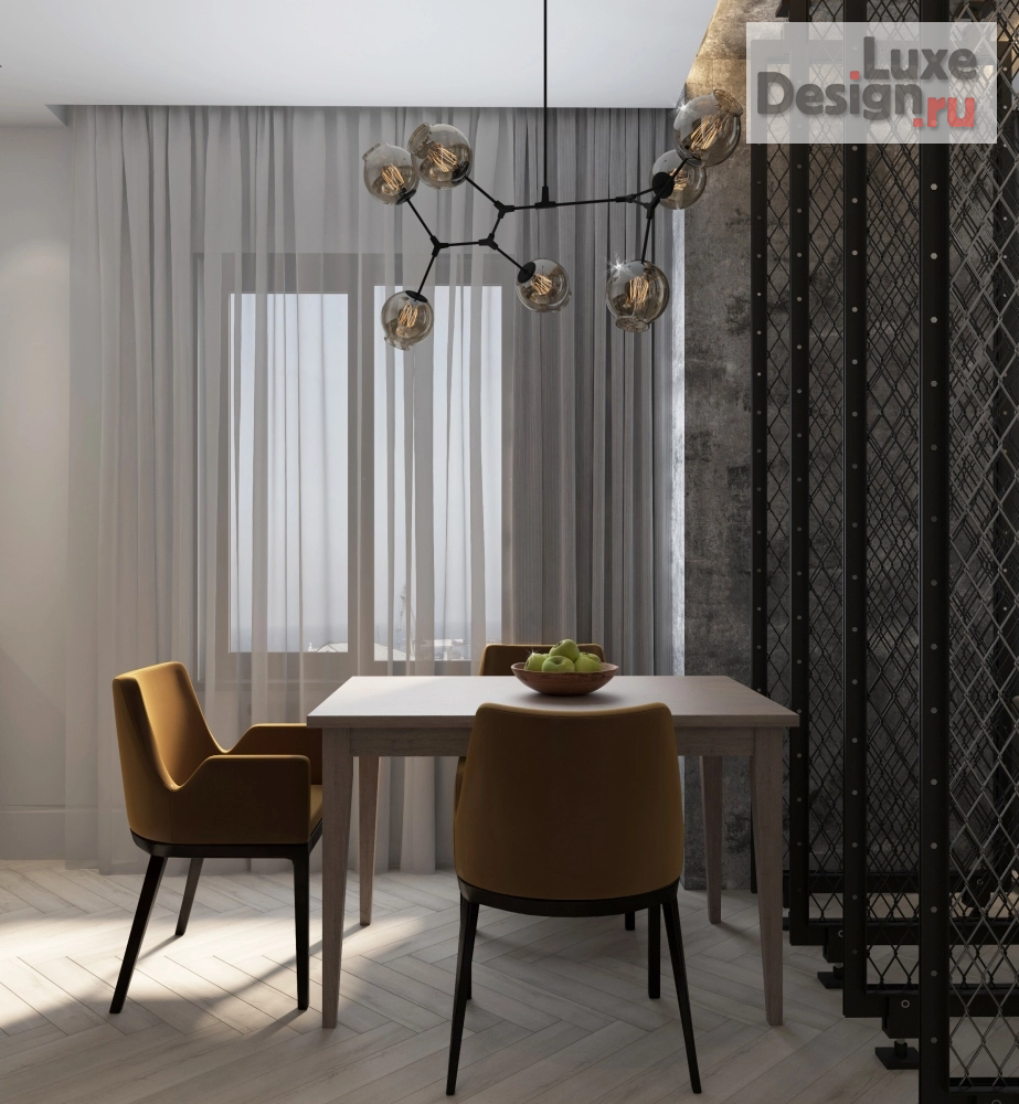 Дизайн интерьера двухкомнатной квартиры "WOOD AND BETON" (фото 15)