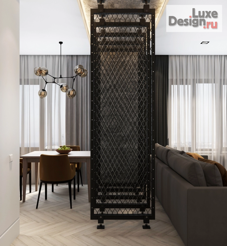 Дизайн интерьера двухкомнатной квартиры "WOOD AND BETON" (фото 7)