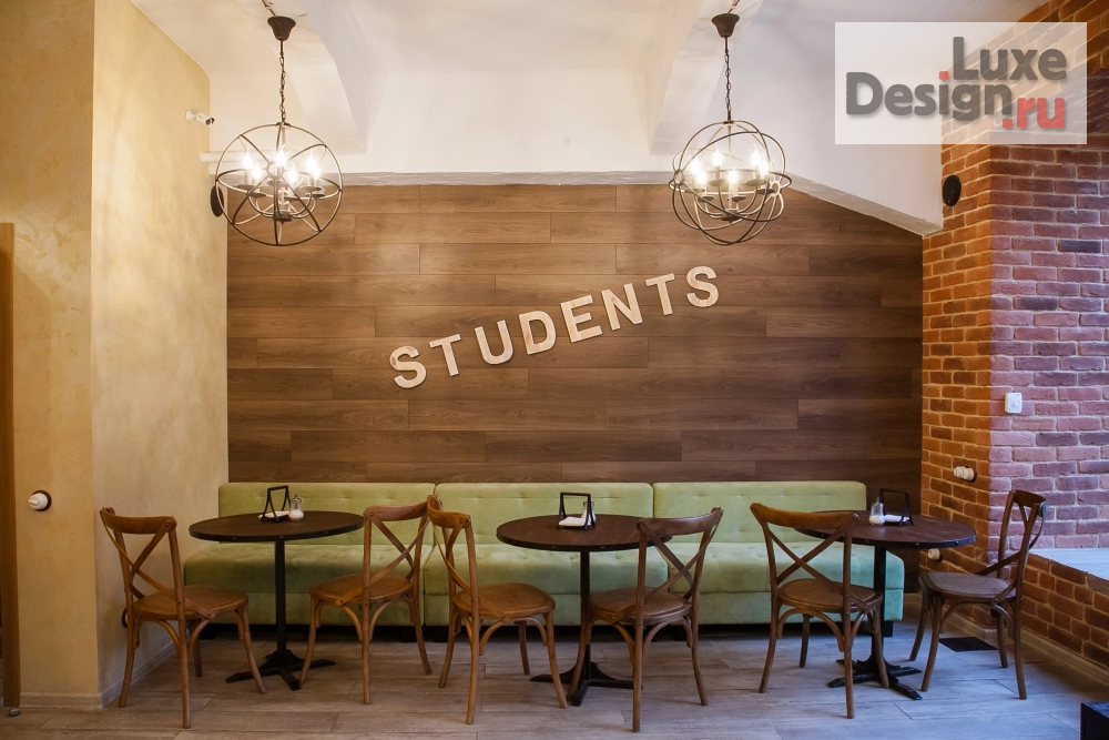 Дизайн интерьера кафе "Молодёжное кафе STUDENTS" (фото 2)