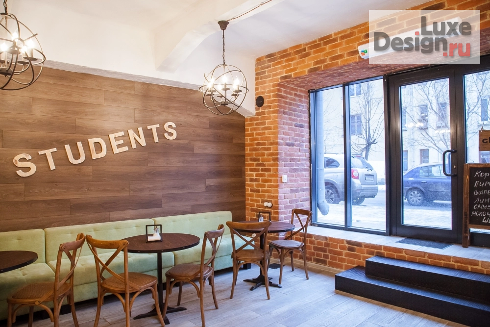 Дизайн интерьера кафе "Молодёжное кафе STUDENTS" (фото 6)