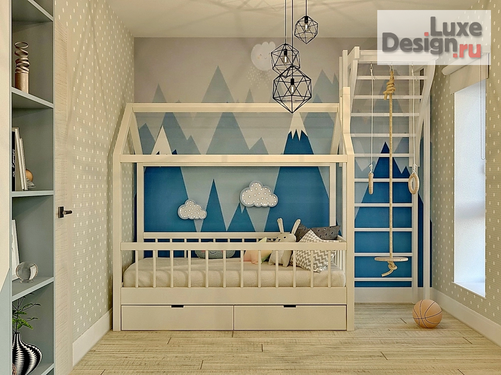Дизайн интерьера таунхауса "Детская комната в скандинавском стиле" (фото 3)