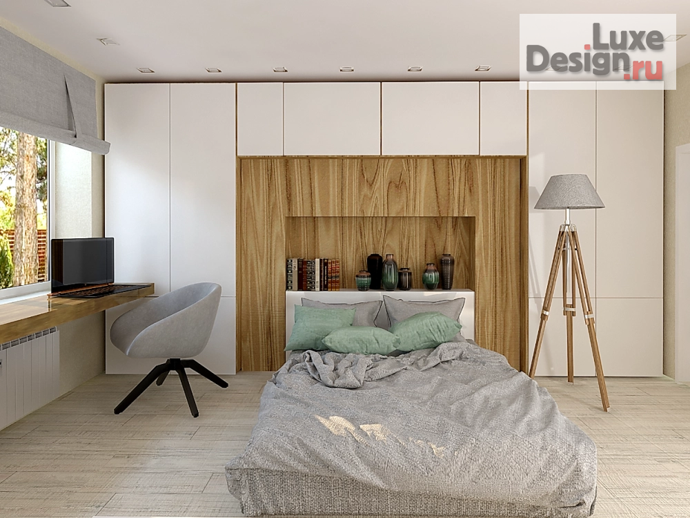 Дизайн интерьера спальни "Спальня в ЭКО-стиле" (фото 4)