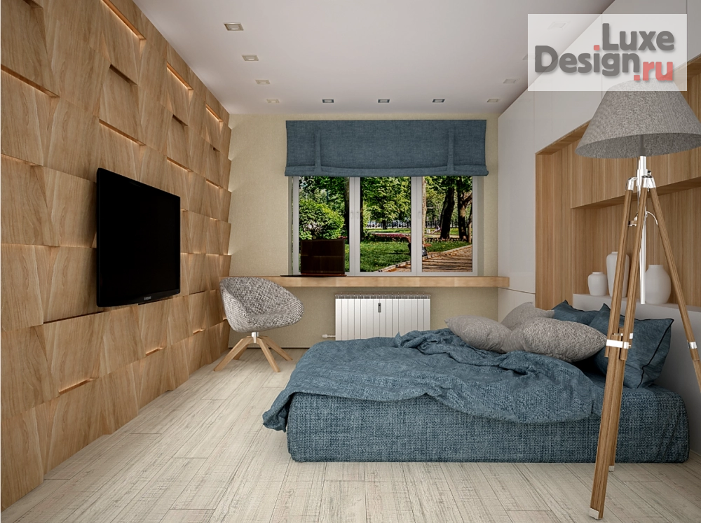 Дизайн интерьера спальни "Спальня в ЭКО-стиле" (фото 5)