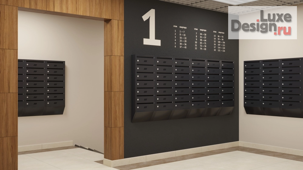 Дизайн интерьера прихожей "Дизайн подъезда многоквартирного дома" (фото 9)