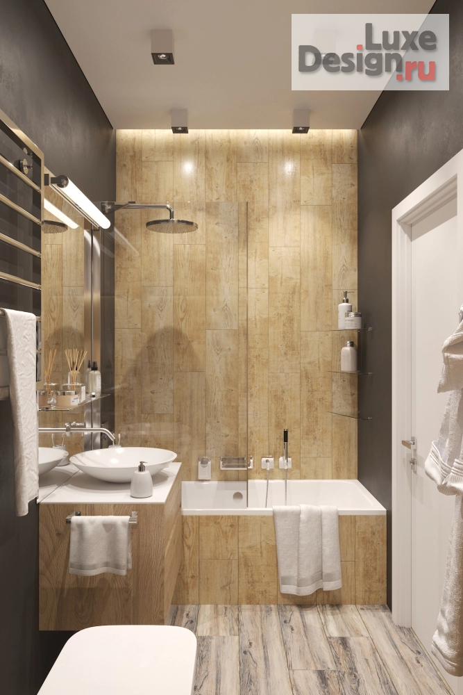 Дизайн интерьера ванной "Санузел холостяка" (фото 2)