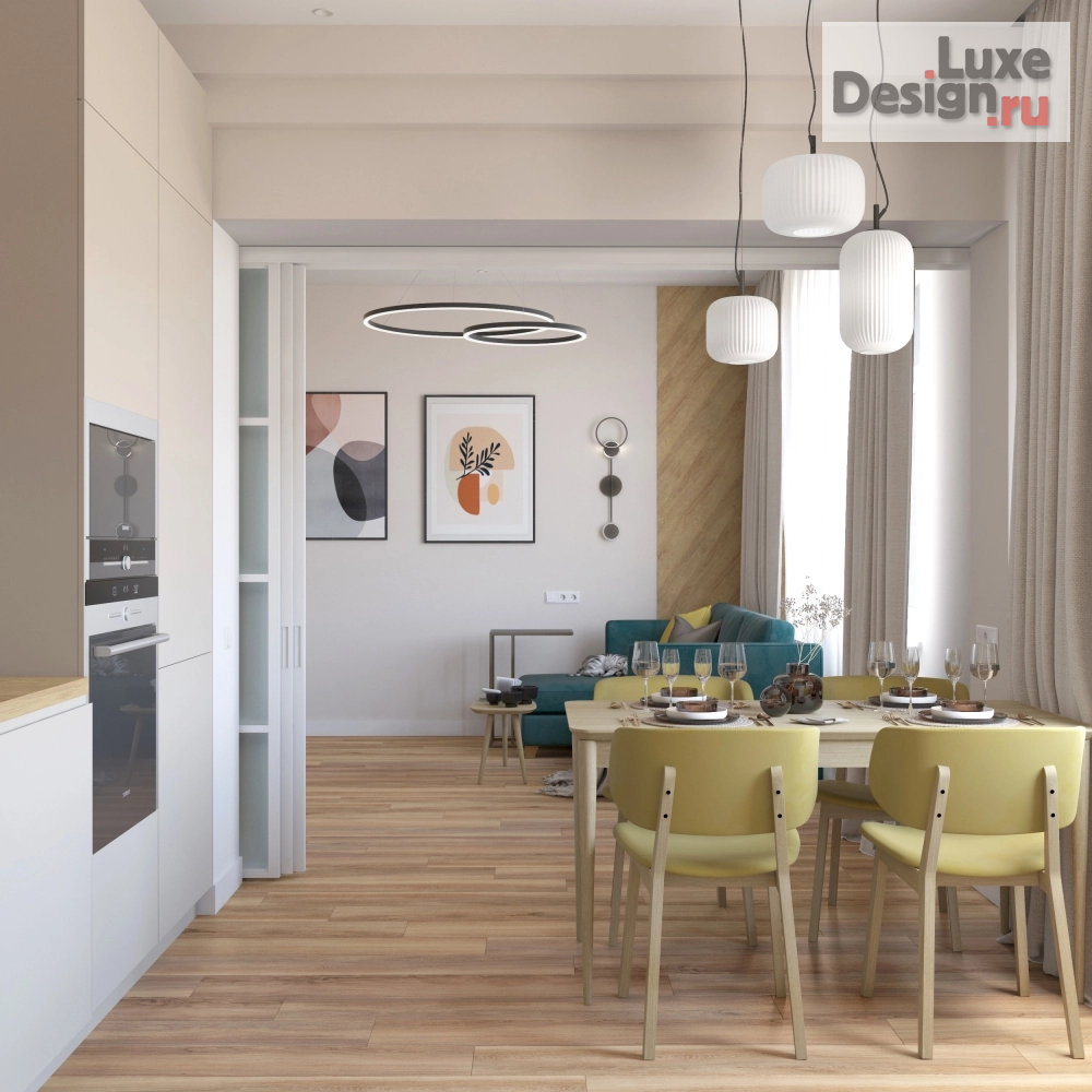 Дизайн интерьера трехкомнатной квартиры "Квартира в Твери в современном стиле" (фото 9)