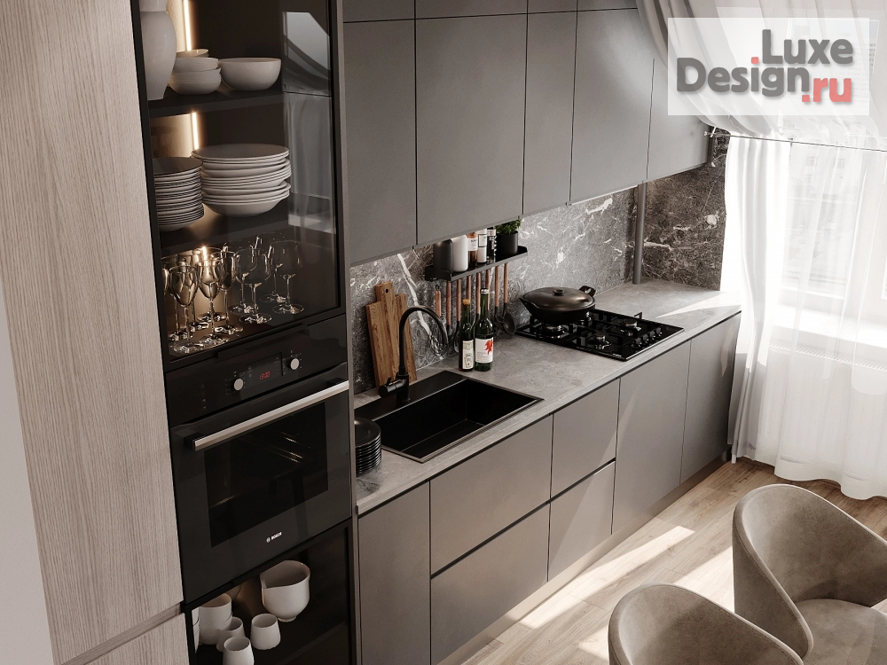 Дизайн интерьера квартиры "Квартира на мансардной" (фото 2)