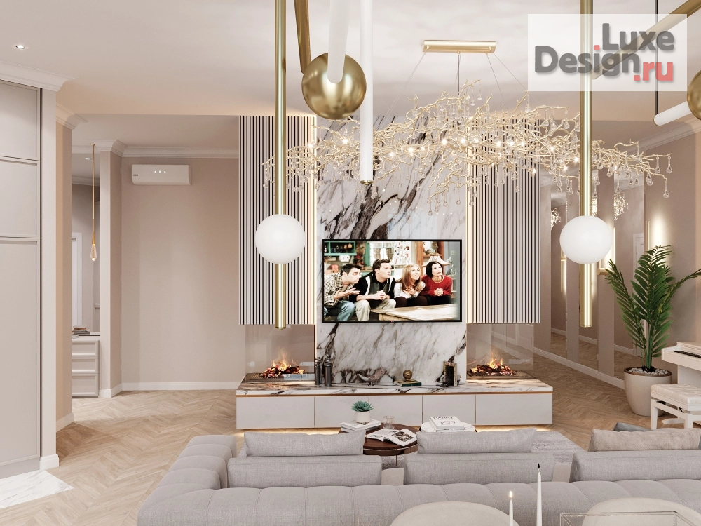 Дизайн интерьера апартаментов "Роскошные Апартаменты в ЖК BALCHUG VIEWPOINT" (фото 2)