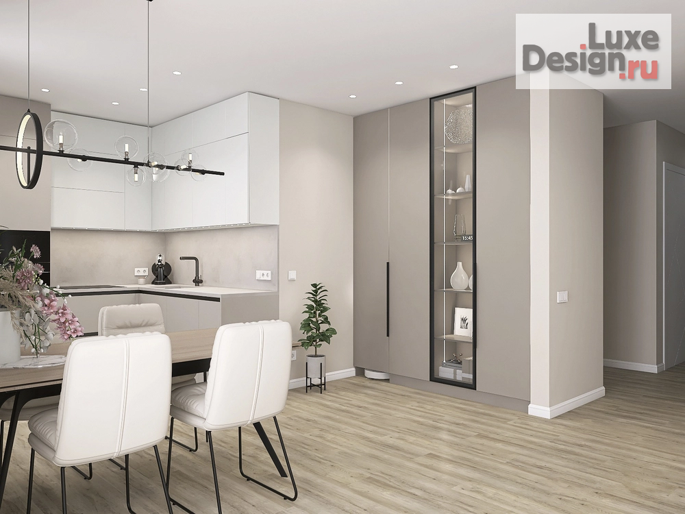 Дизайн интерьера комнаты "Кухня-гостиная в ЖК Рафинад г. Вологда" (фото 5)