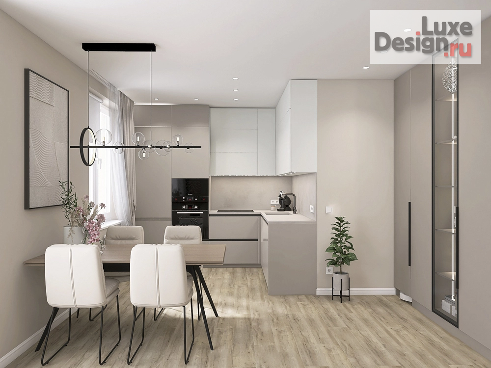 Дизайн интерьера комнаты "Кухня-гостиная в ЖК Рафинад г. Вологда" (фото 6)