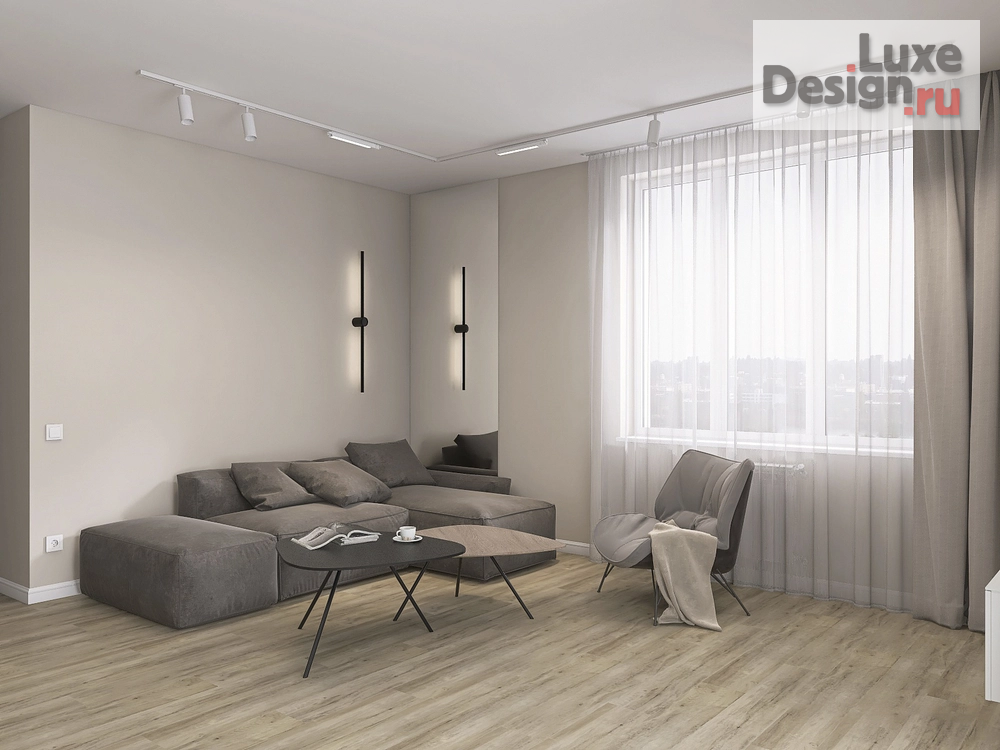 Дизайн интерьера комнаты "Кухня-гостиная в ЖК Рафинад г. Вологда" (фото 8)