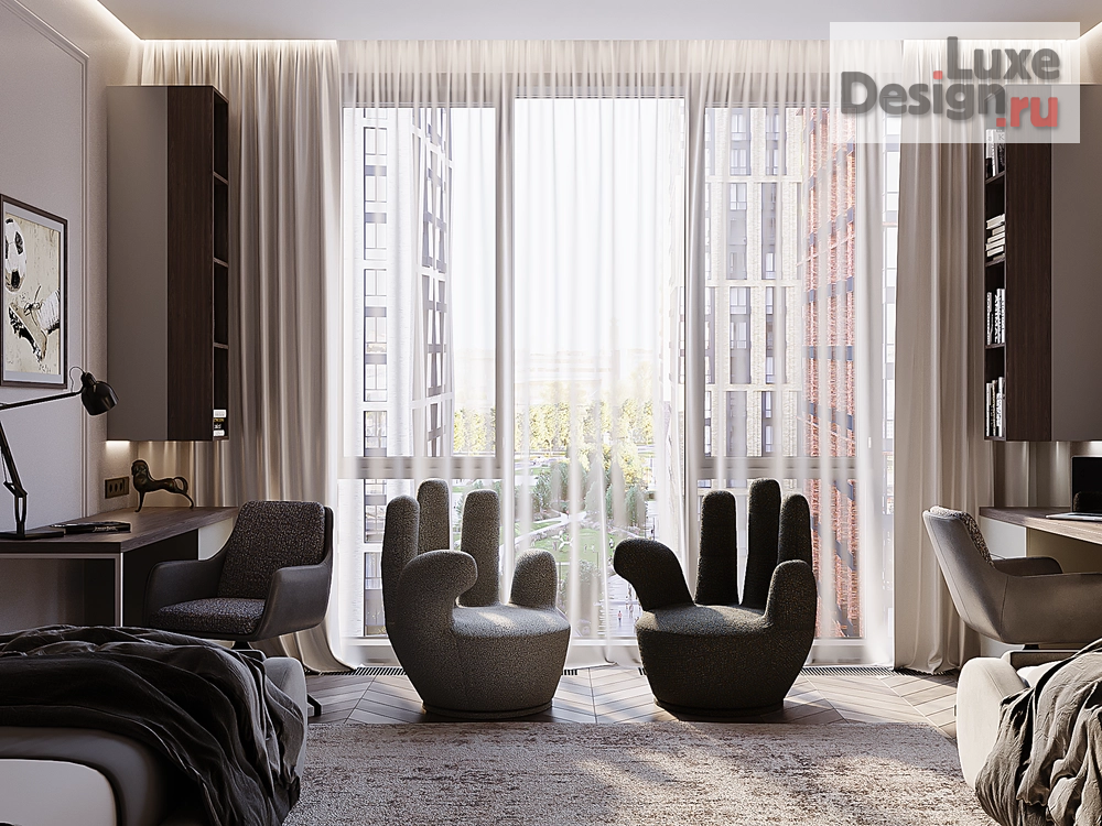 Дизайн интерьера комнаты "Комната для подростков в ЖК iLove Мск" (фото 1)