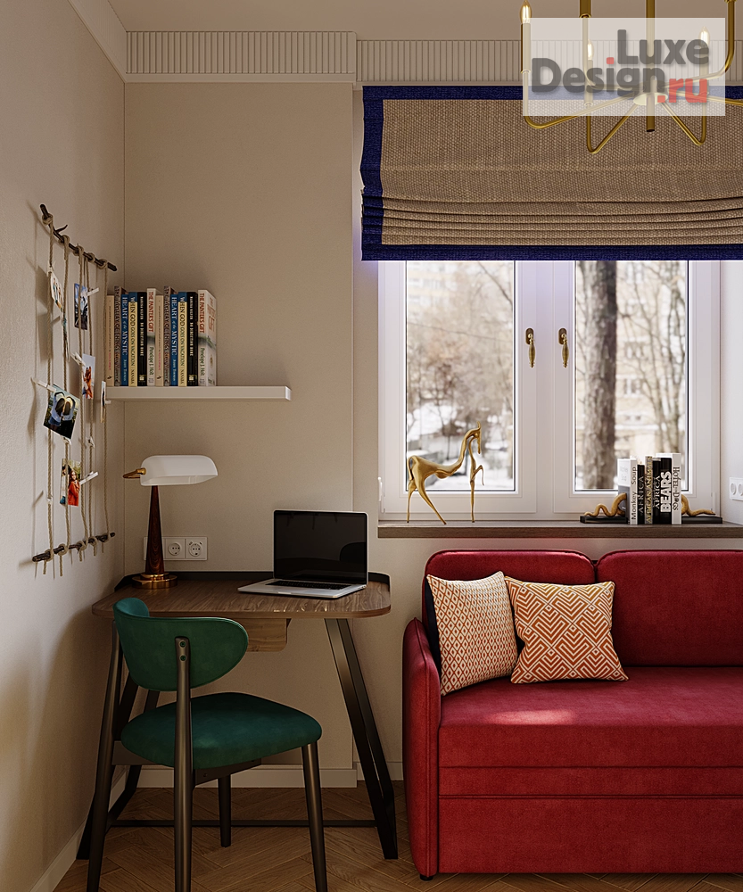 Дизайн интерьера двухкомнатной квартиры "Квартира 33 кв.м. метро Аэропорт МСК" (фото 2)