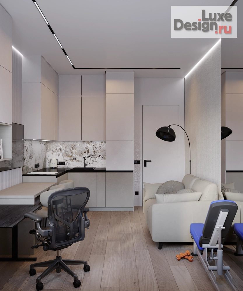 Дизайн интерьера двухкомнатной квартиры "Квартира ЖК Роттердам МСК" (фото 11)