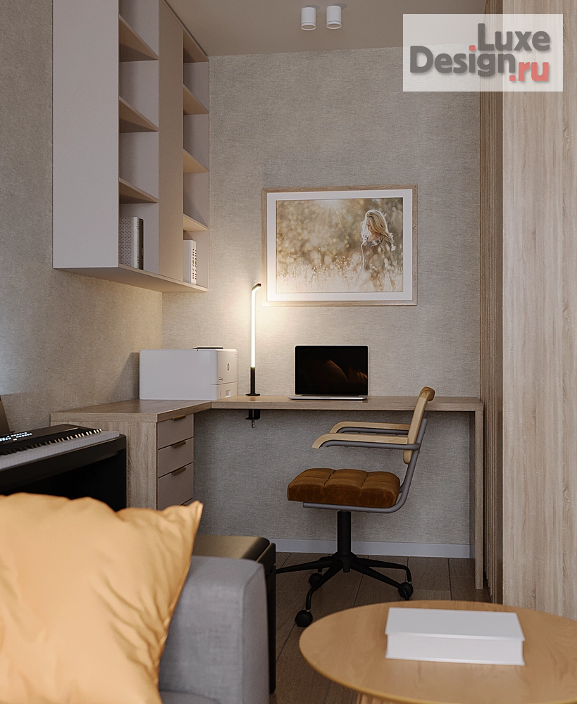 Дизайн интерьера двухкомнатной квартиры "Двушка в П-44 Митино" (фото 7)