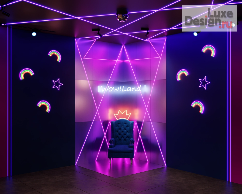 Дизайн интерьера клуба "Интерактивные парки WOW!LAND" (фото 2)