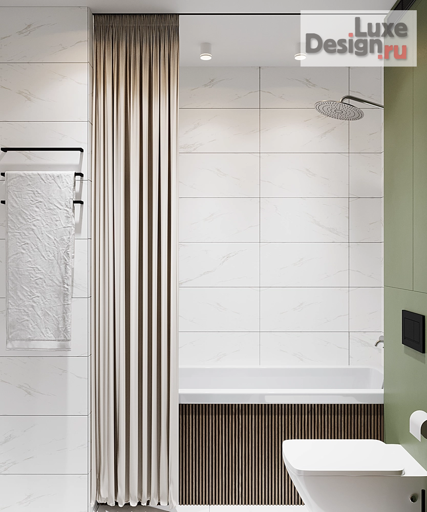 Дизайн интерьера трехкомнатной квартиры "Квартира в ЖК Прайм Приморский СПб (с частичной отделкой от застройщика)" (фото 5)