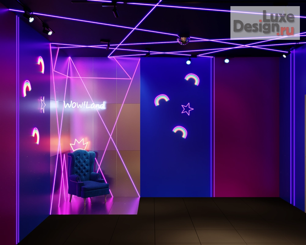 Дизайн интерьера клуба "Интерактивные парки WOW!LAND" (фото 7)