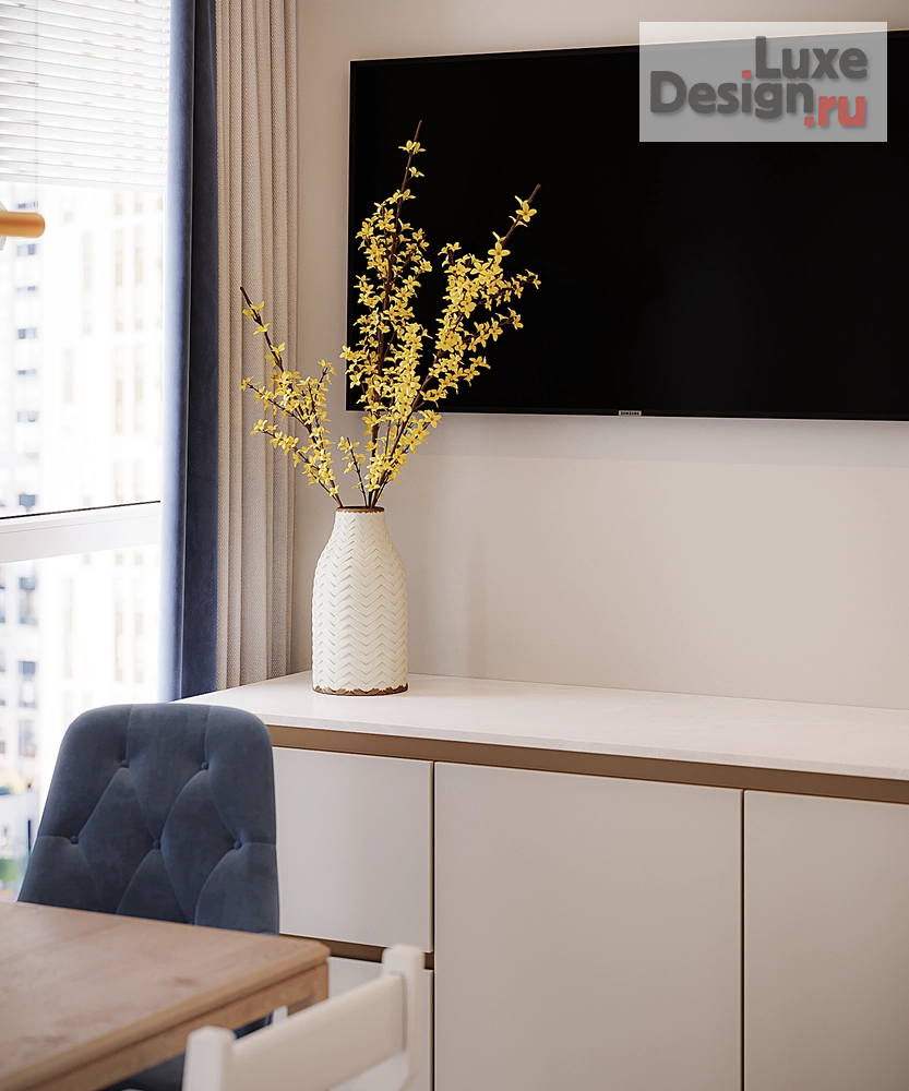 Дизайн интерьера трехкомнатной квартиры "Квартира 57 кв.м. ЖК Южные Сады Мск" (фото 9)