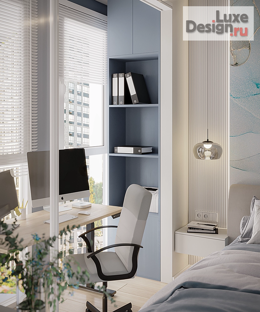 Дизайн интерьера трехкомнатной квартиры "Квартира 57 кв.м. ЖК Южные Сады Мск" (фото 18)