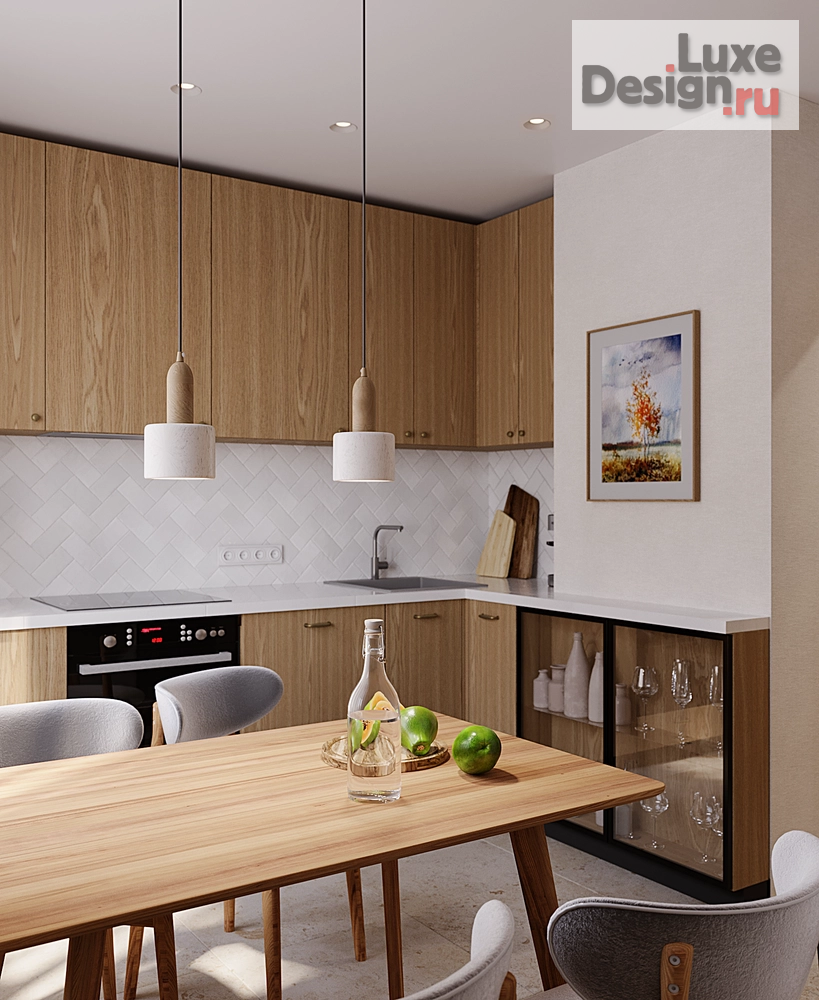 Дизайн интерьера двухкомнатной квартиры "Двушка в П-44 Митино" (фото 8)