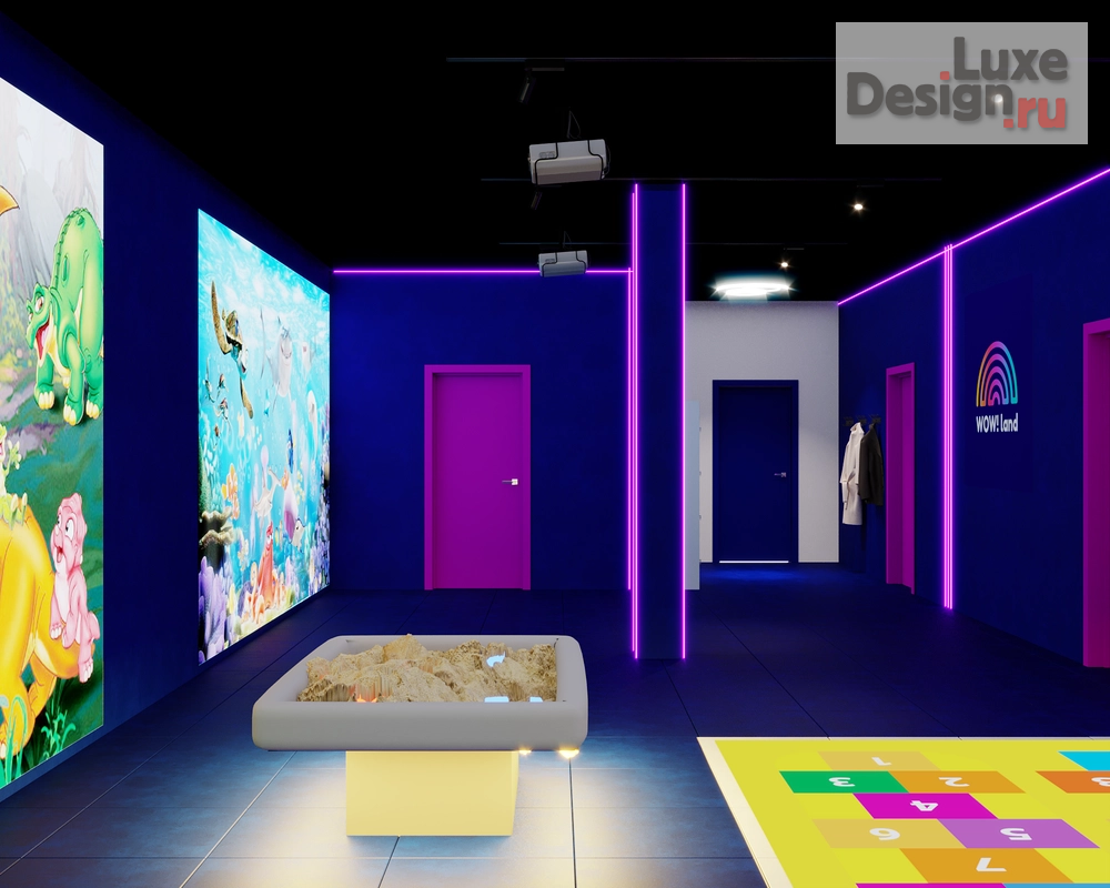 Дизайн интерьера клуба "Интерактивные парки WOW!LAND" (фото 5)