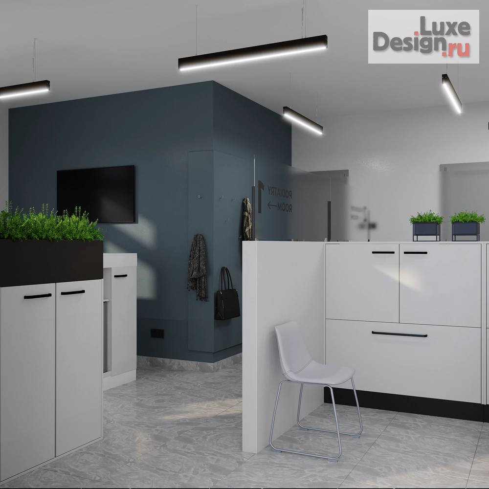 Дизайн интерьера лечебного учреждения "Подологический кабинет Podoc в Белграде" (фото 3)