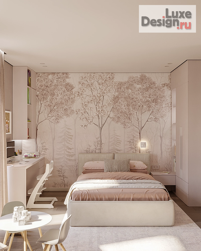 Дизайн интерьера комнаты "Детская в частном доме г. Серпухов" (фото 1)