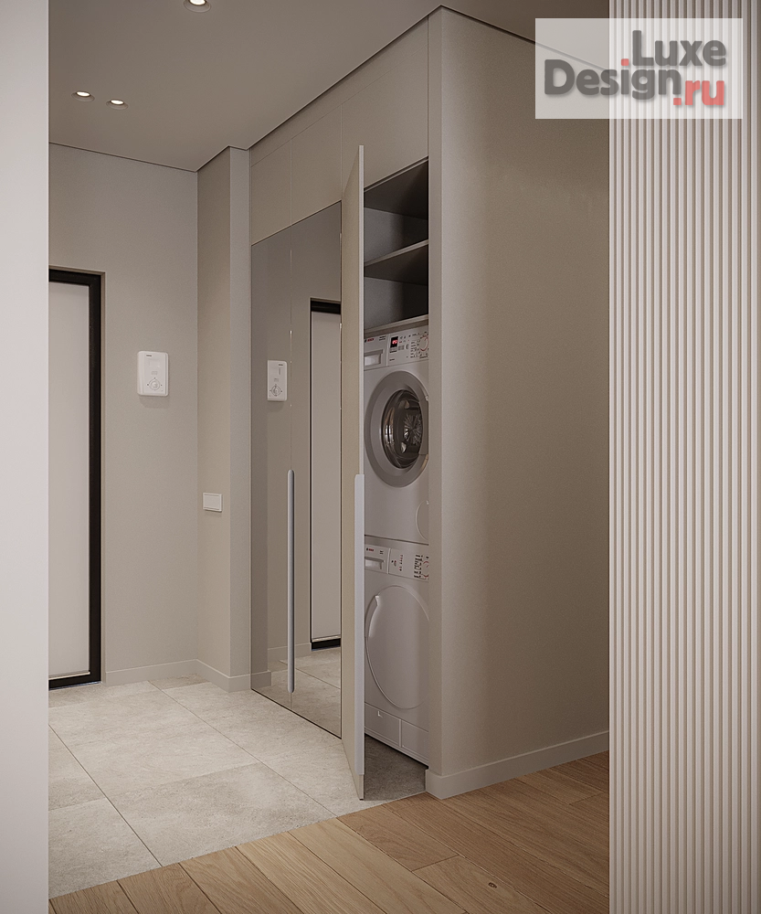 Дизайн интерьера трехкомнатной квартиры "Квартира 57 кв.м. ЖК Южные Сады Мск" (фото 4)