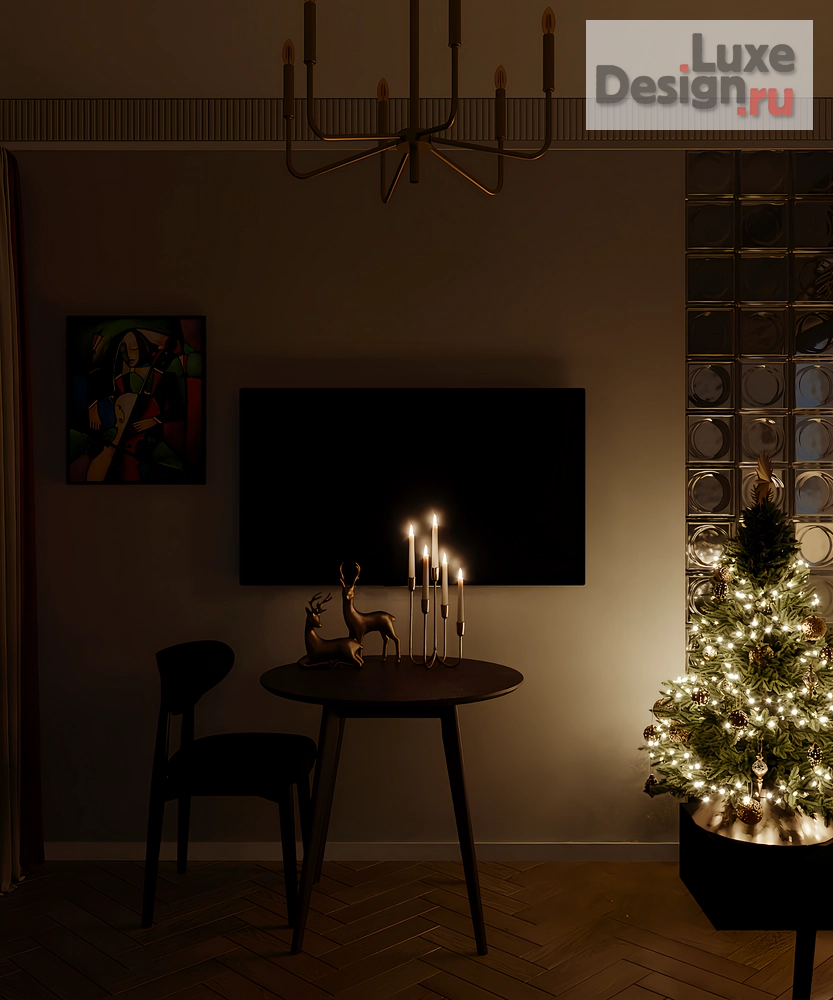 Дизайн интерьера двухкомнатной квартиры "Квартира 33 кв.м. метро Аэропорт МСК" (фото 3)