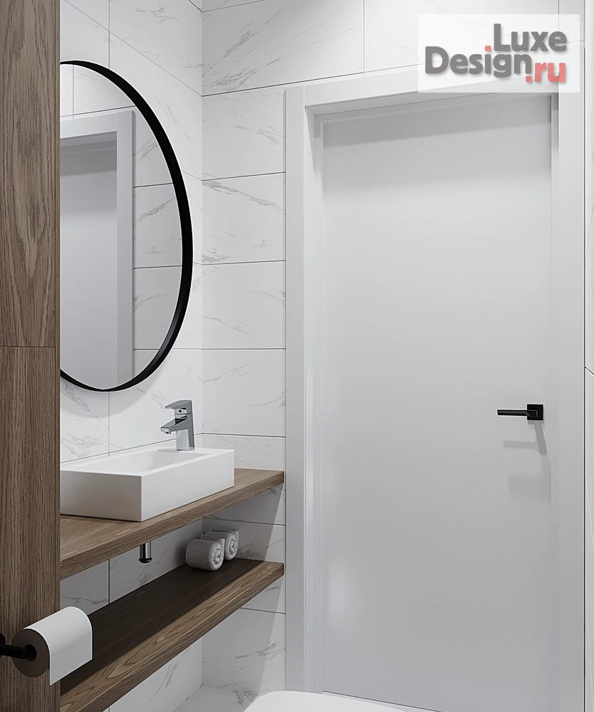 Дизайн интерьера трехкомнатной квартиры "Квартира в ЖК Прайм Приморский СПб (с частичной отделкой от застройщика)" (фото 8)