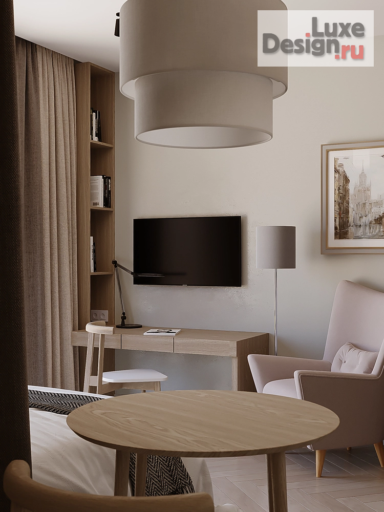 Дизайн интерьера квартиры студии "Студия ЖК Метрополия МСК" (фото 6)
