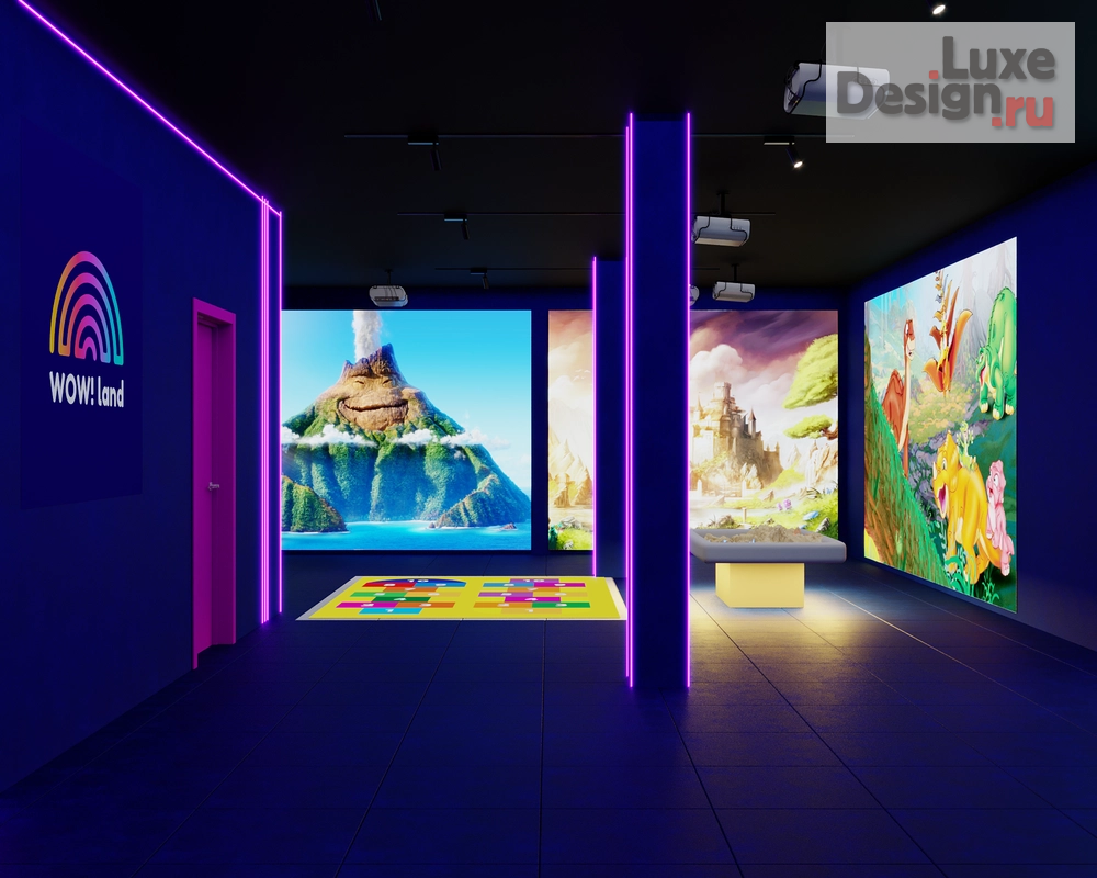 Дизайн интерьера клуба "Интерактивные парки WOW!LAND" (фото 3)