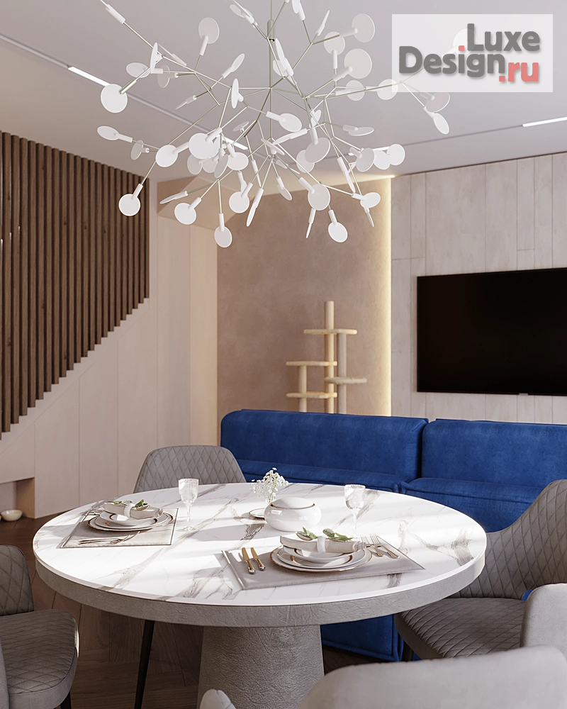 Дизайн интерьера таунхауса "Таунхаус в ЖК Удача Кривцово Тверь" (фото 3)