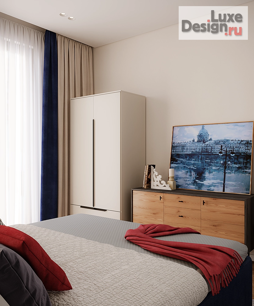 Дизайн интерьера двухкомнатной квартиры "Квартира 49 кв.м. ЖК Legenda Business СПб." (фото 5)