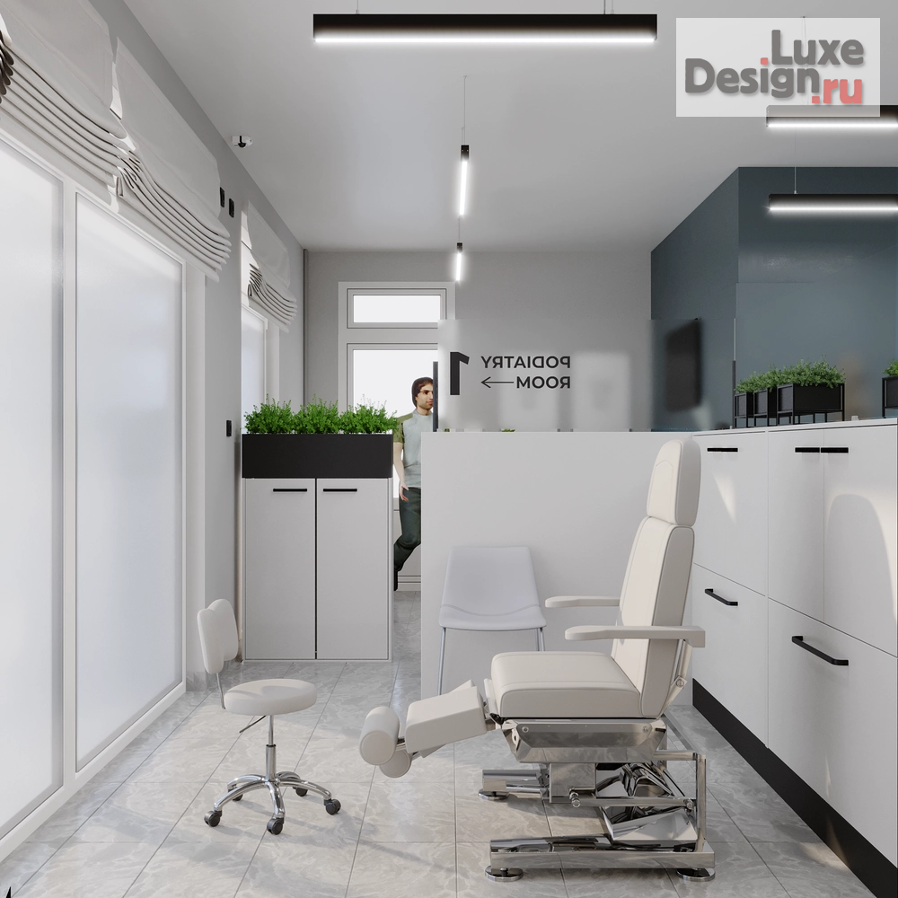 Дизайн интерьера лечебного учреждения "Подологический кабинет Podoc в Белграде" (фото 4)