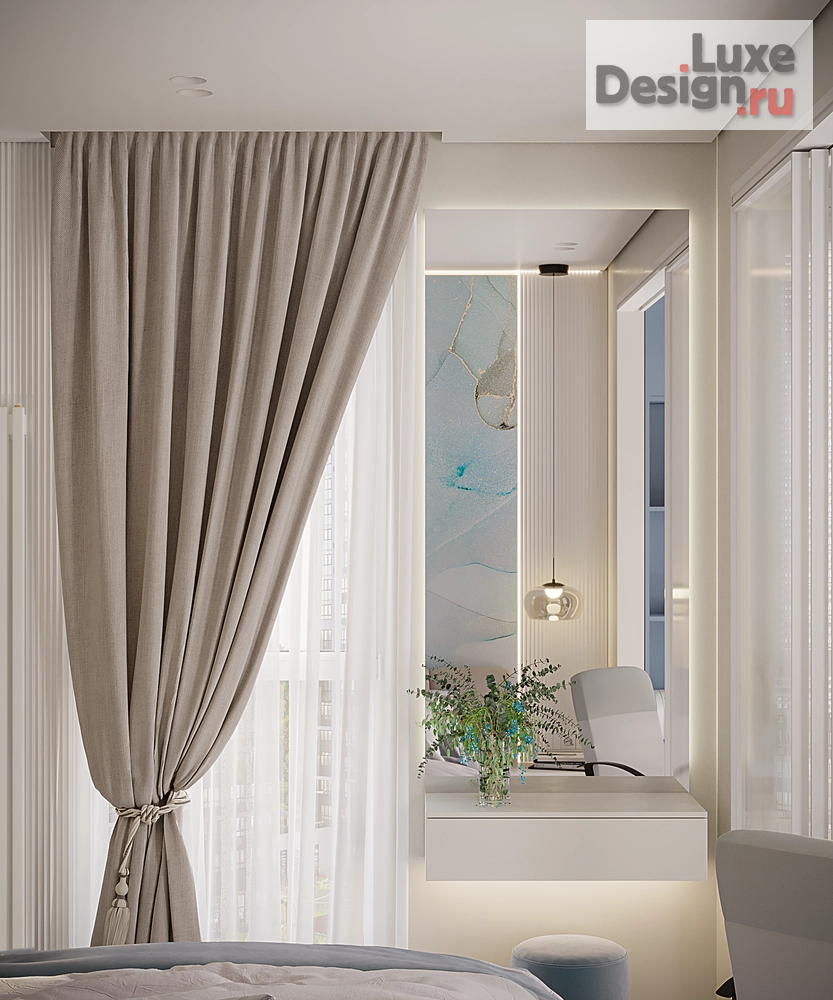 Дизайн интерьера трехкомнатной квартиры "Квартира 57 кв.м. ЖК Южные Сады Мск" (фото 13)