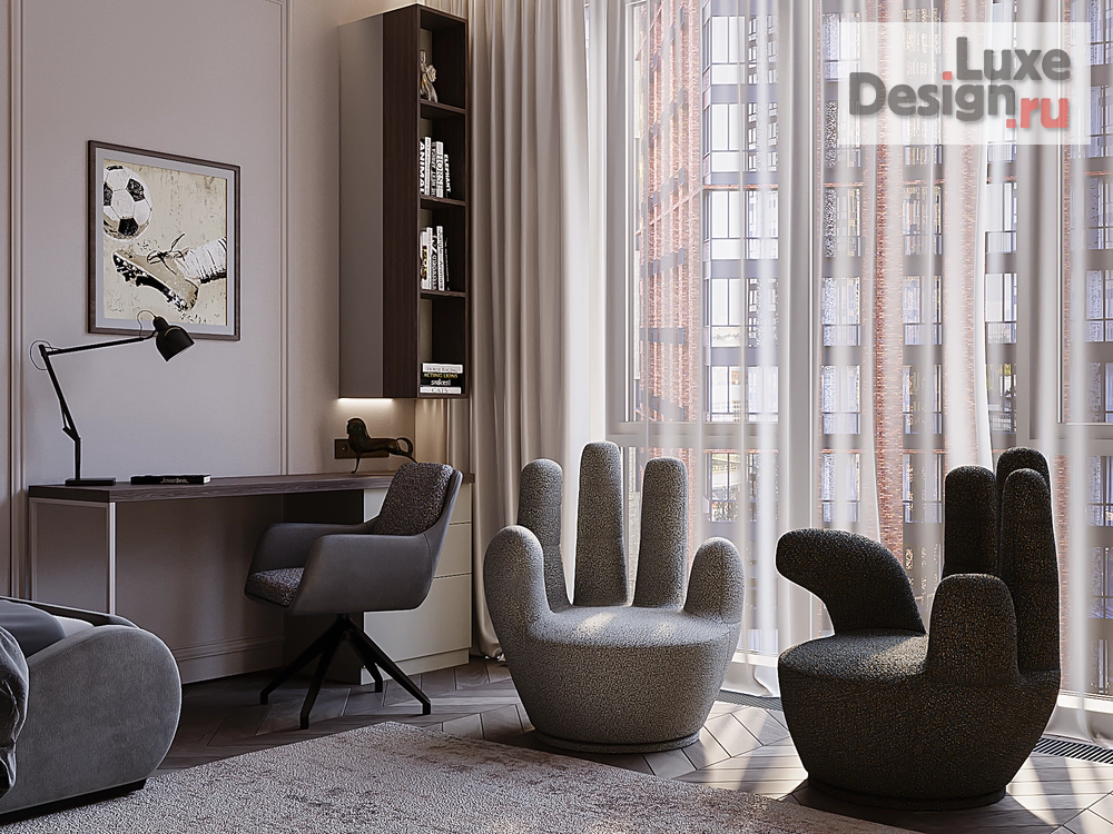 Дизайн интерьера комнаты "Комната для подростков в ЖК iLove Мск" (фото 3)