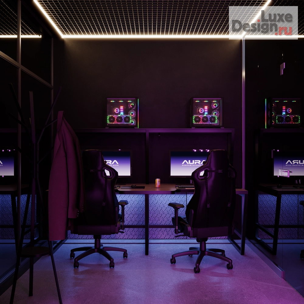 Дизайн интерьера клуба "Компьютерный клуб AURA, Елабуга" (фото 8)
