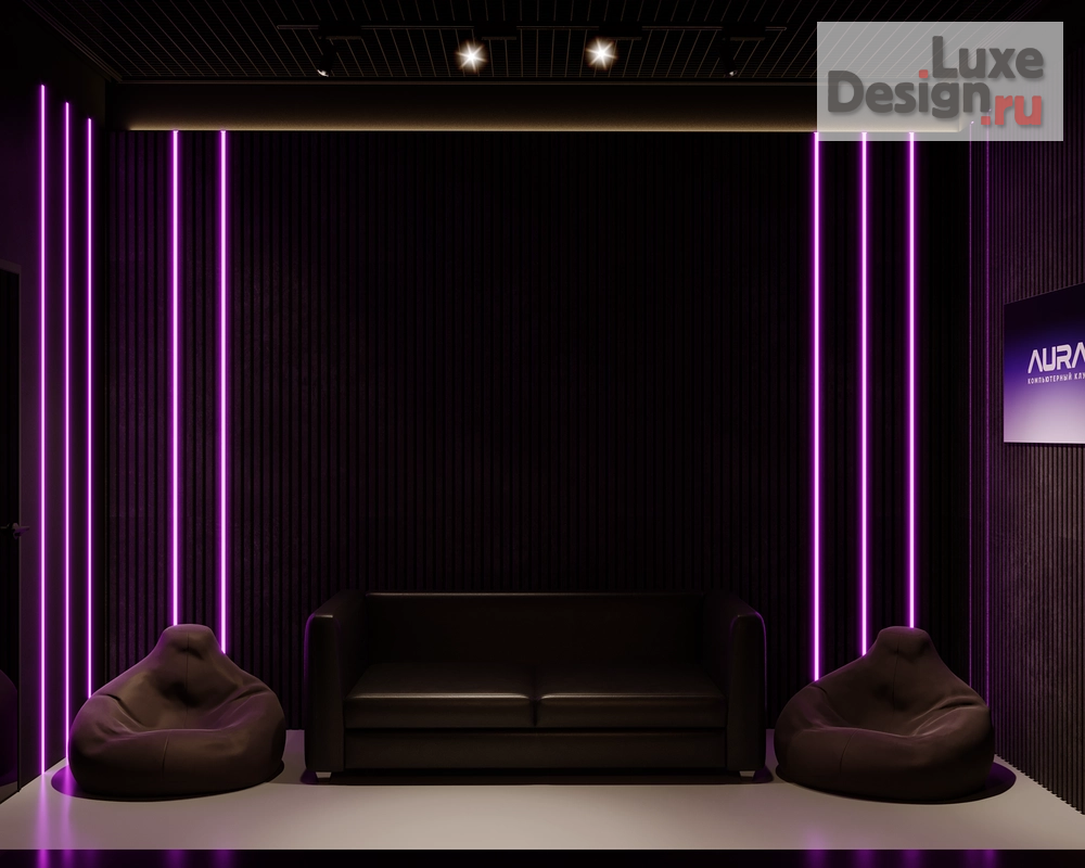 Дизайн интерьера клуба "Компьютерный клуб AURA, Елабуга" (фото 6)