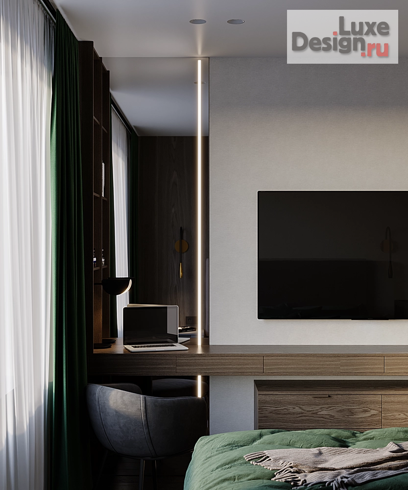 Дизайн интерьера трехкомнатной квартиры "Квартира в ЖК Прайм Приморский СПб (с частичной отделкой от застройщика)" (фото 4)