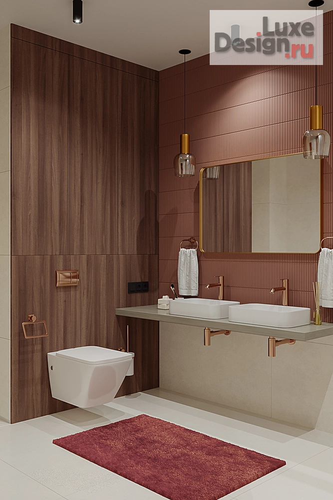 Дизайн интерьера ванной "Душевая в загородном доме МСК" (фото 7)