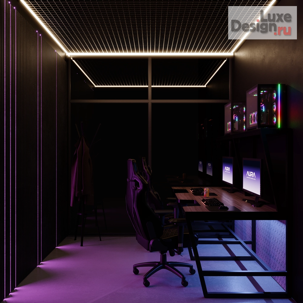 Дизайн интерьера клуба "Компьютерный клуб AURA, Елабуга" (фото 9)